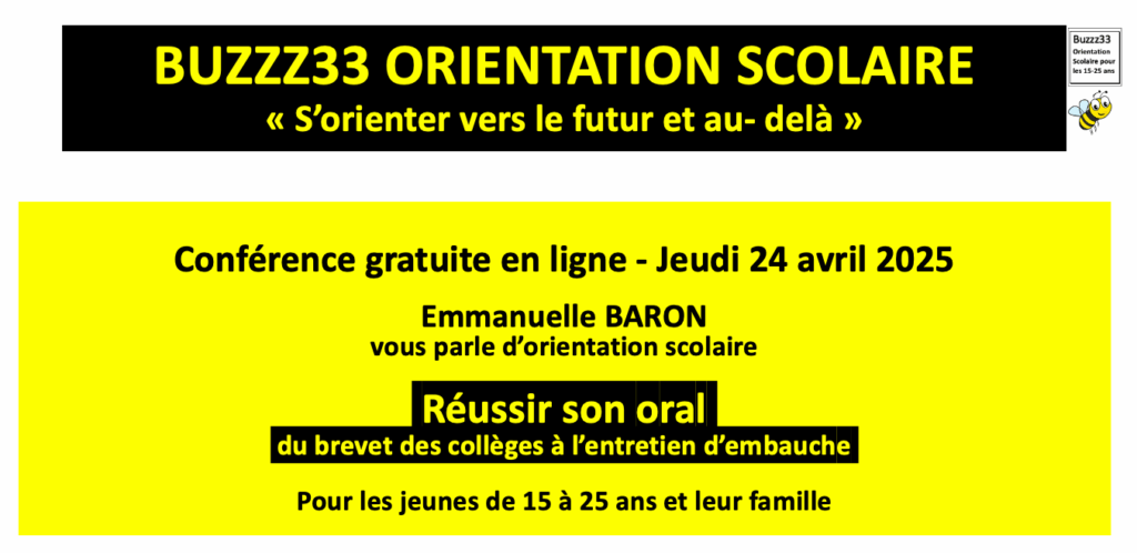 Conférence Réussir son oral